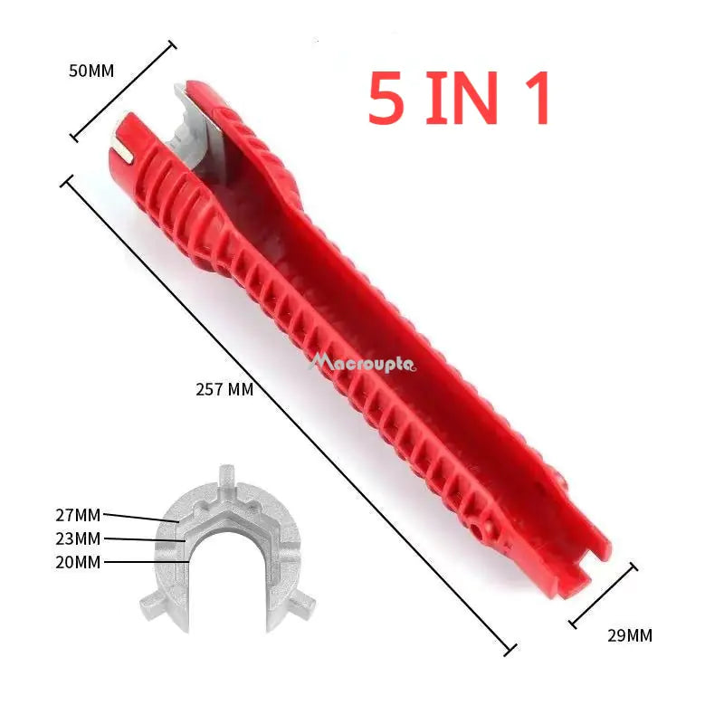 8-in-1 or 5-in-1 Flume Wrench Sink Faucet Plumbing Tools